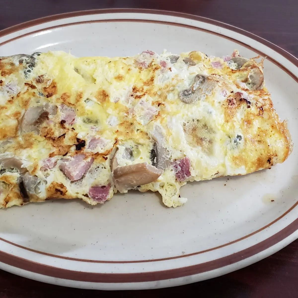 Ham & Mushroom Omelette