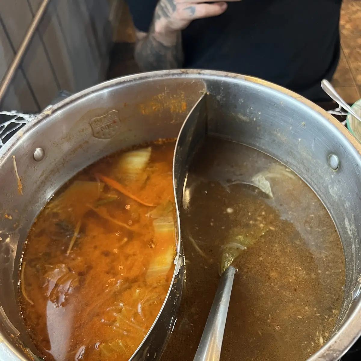 Spicy and Mild Broth Hot Pot