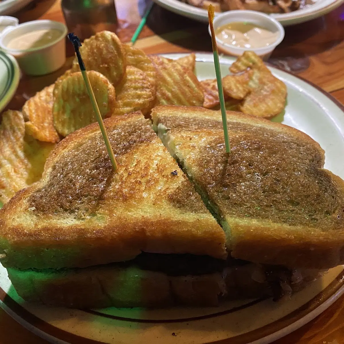 Patty Melt and Fries