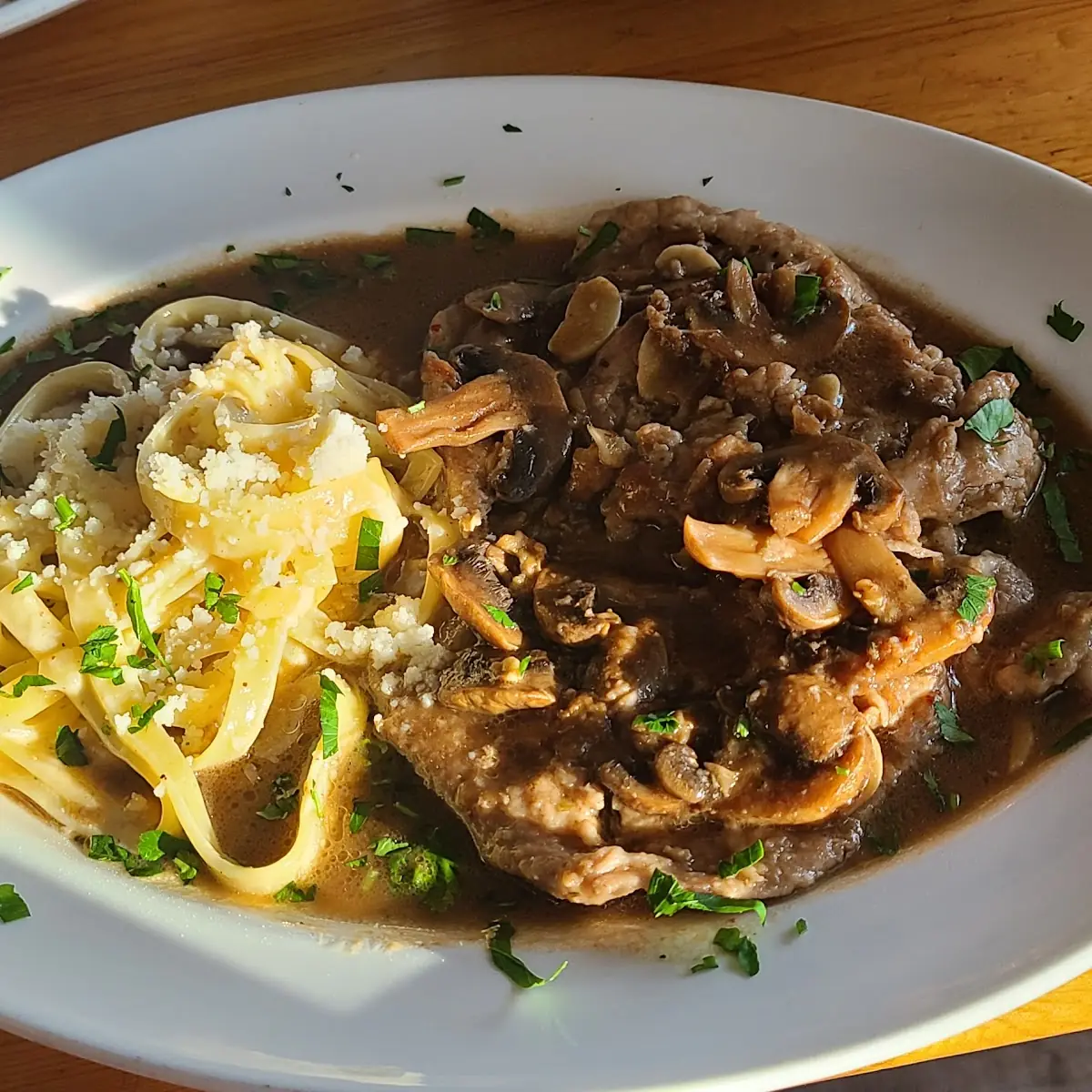 Veal Marsala & Pasta