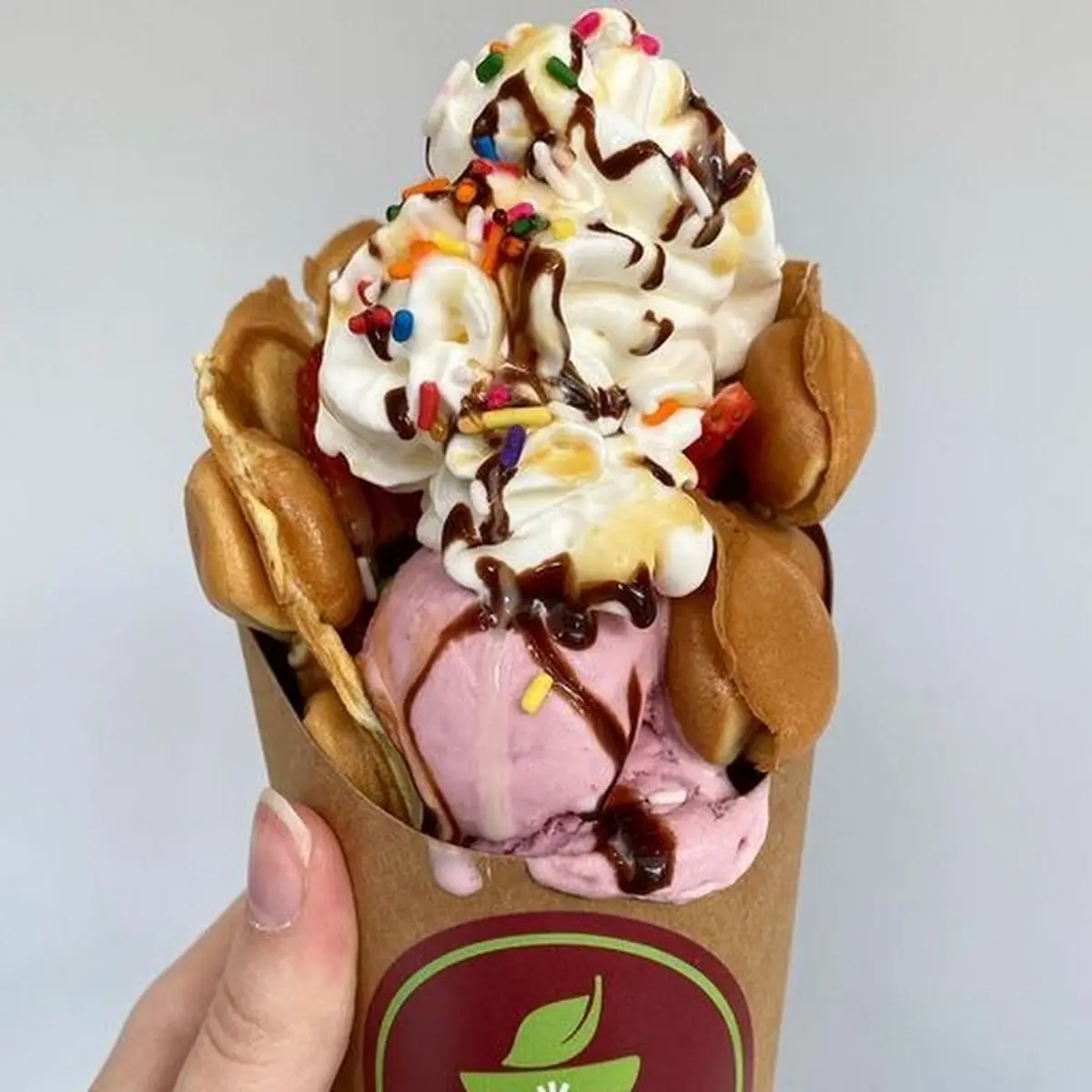 Plain Bubble Waffle Cone