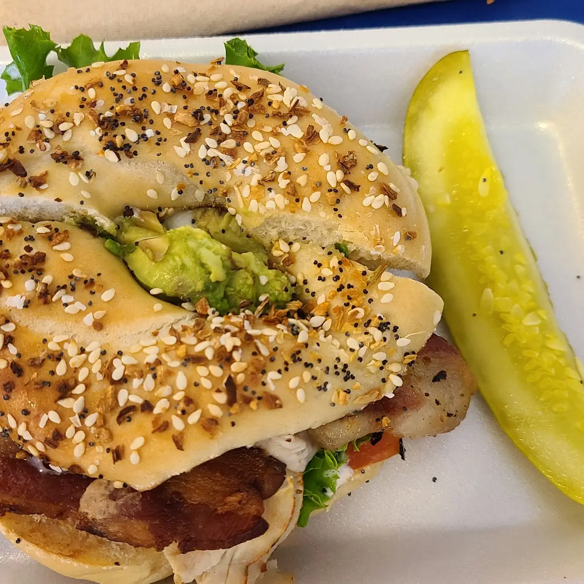 Club on Everything Bagel
