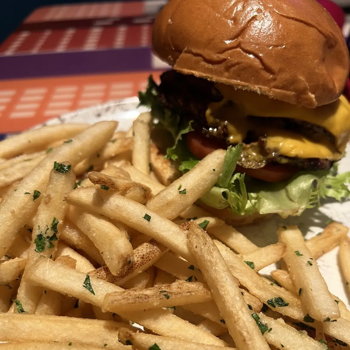 Veggie Burger and Fries