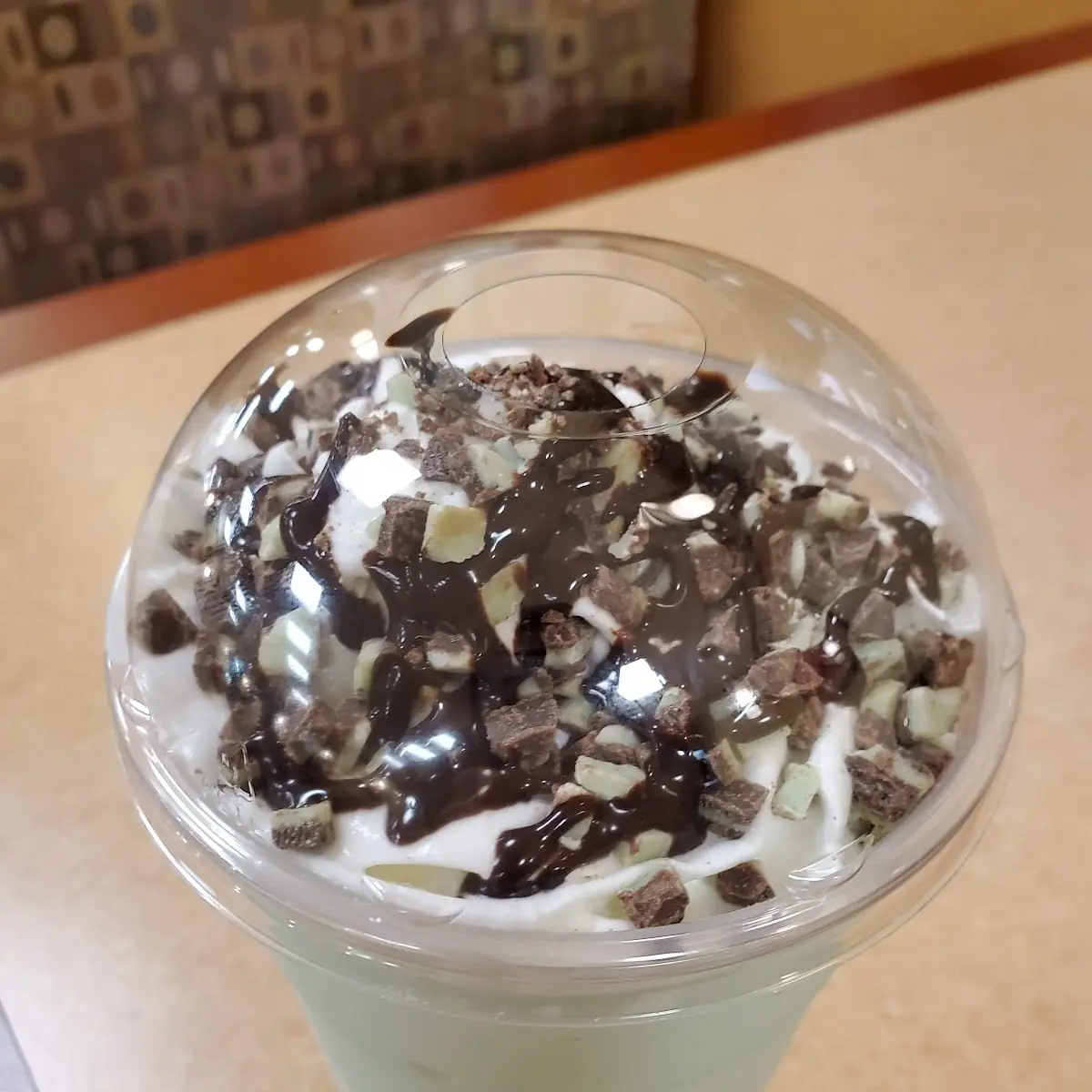 Andes Mint Chocolate Chip Milkshake