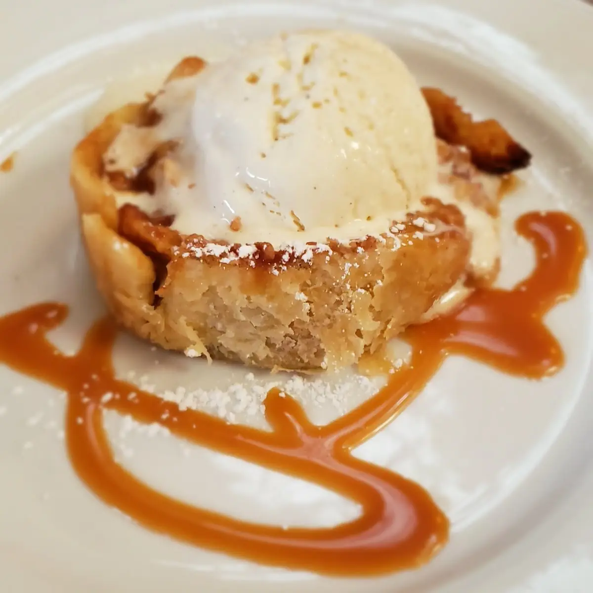 Warm Butterscotch Bread Pudding