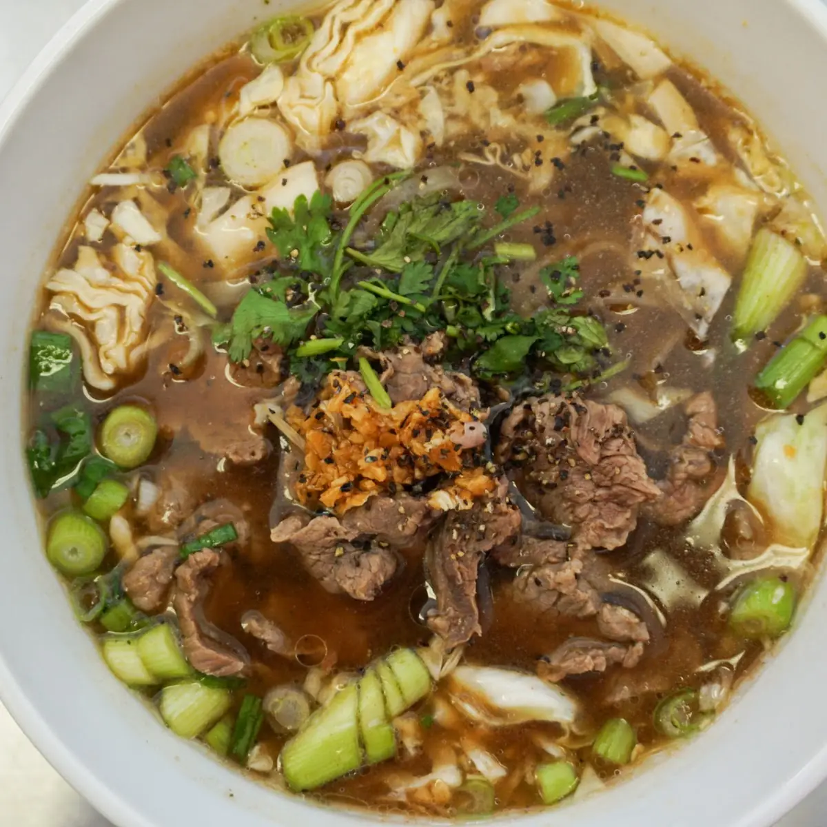 Steak Noodle Soup