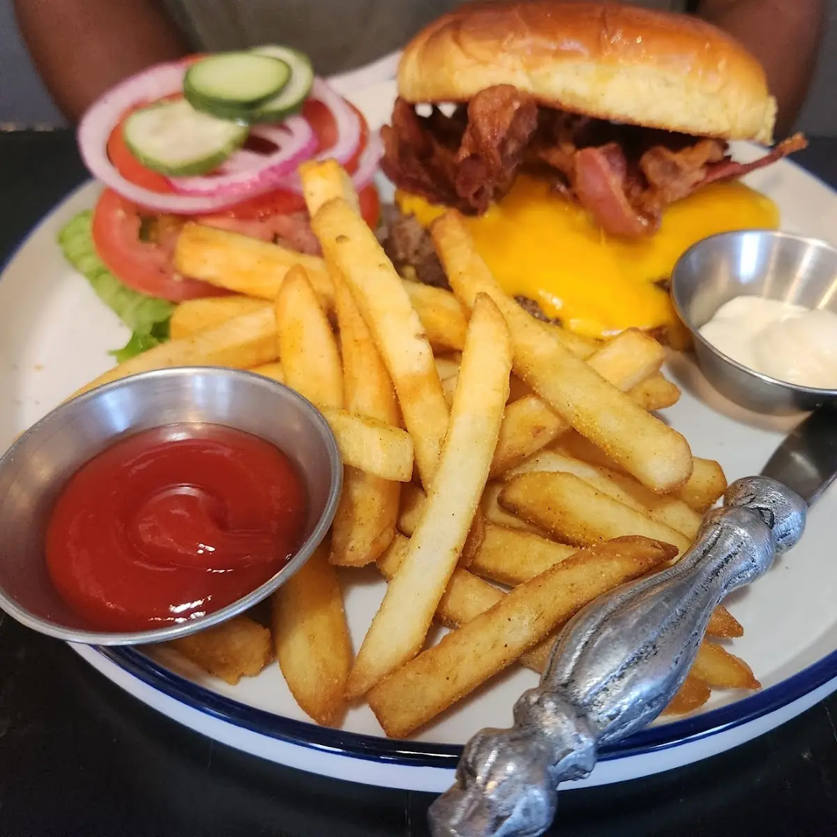 Smash Burger and Fries