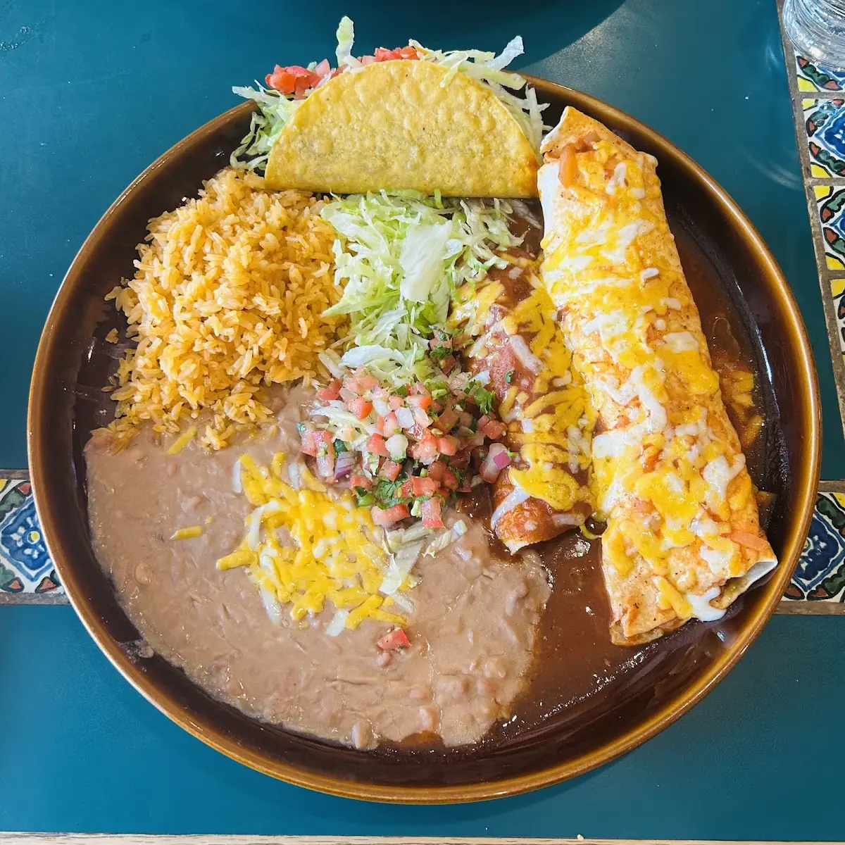 Burrito Relleno & Enchilada