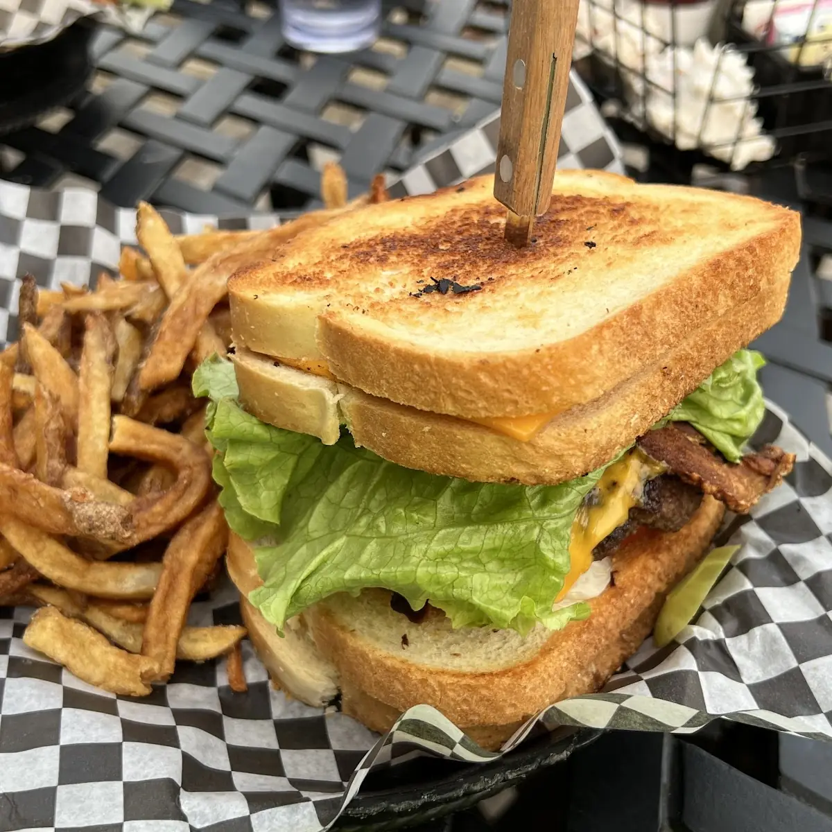 Double Grilled Cheese Burger