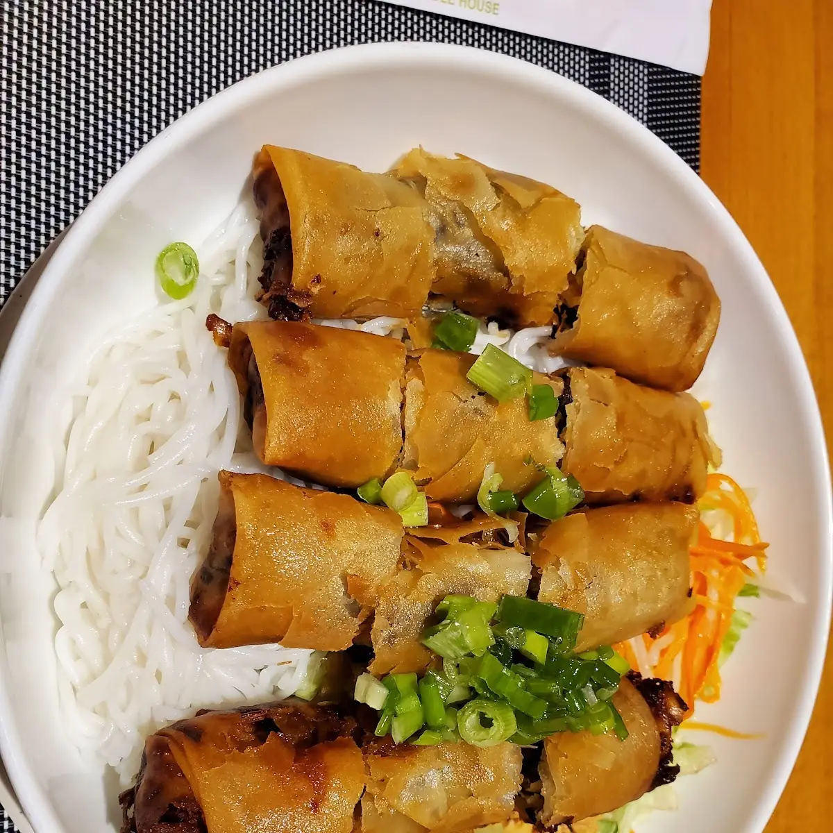 Vermicelli with Vietnamese Egg Rolls