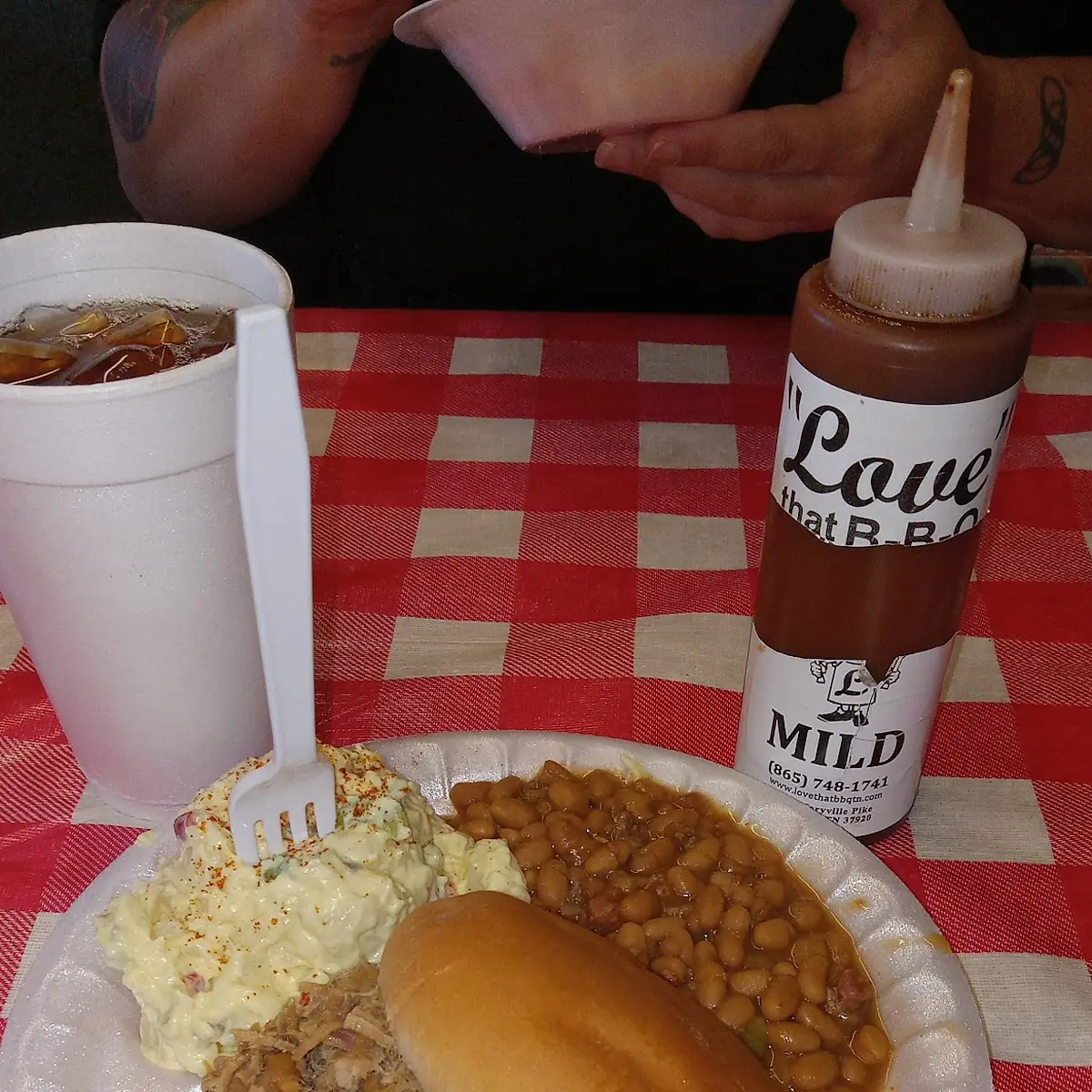 Pulled Pork Sandwich Plate