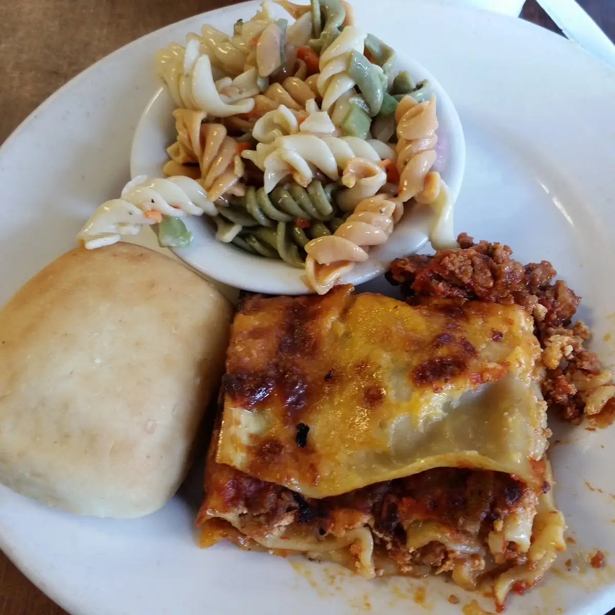 Lasagna and Pasta Salad