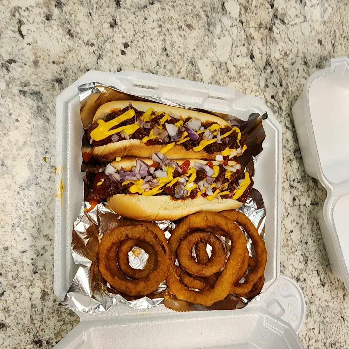 Hot Dog Combo w Onion Rings