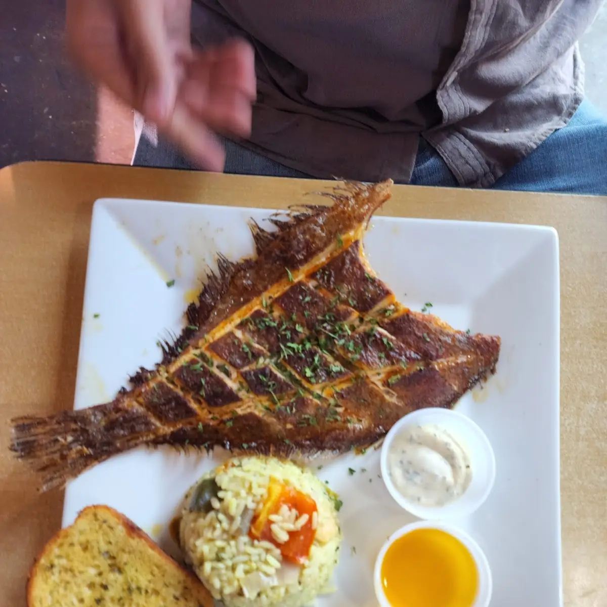 Fried Whole Flounder