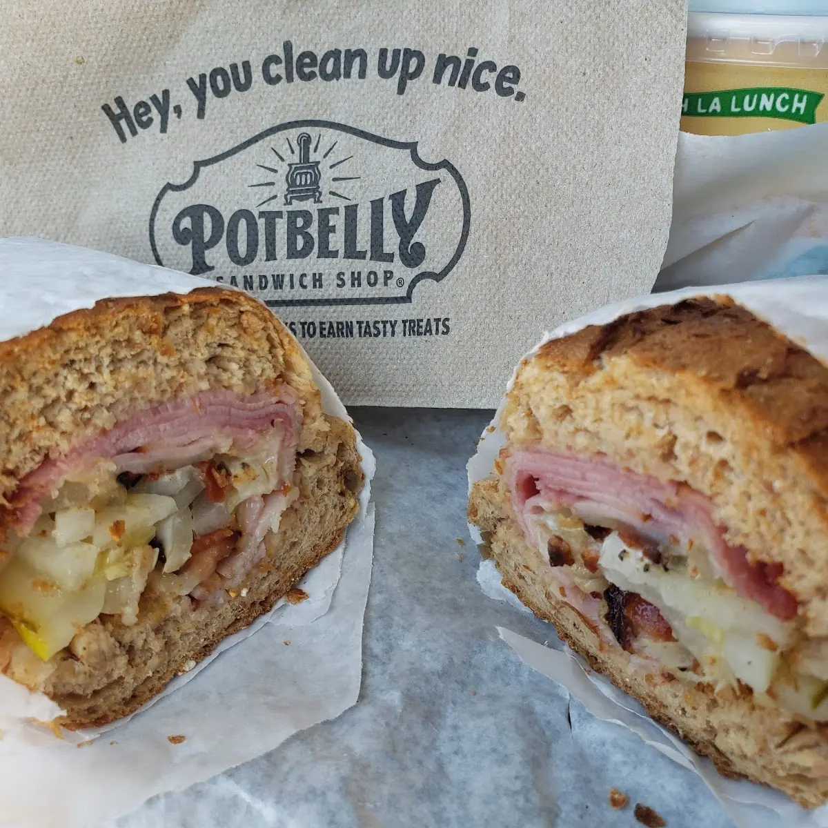 Ham Bacon and Swiss on Wheat