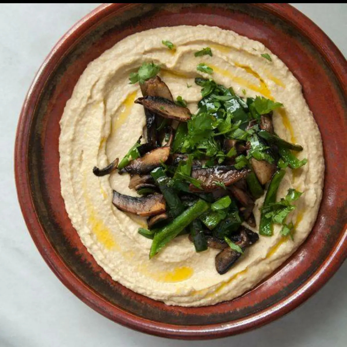 Hummus with Mushroom
