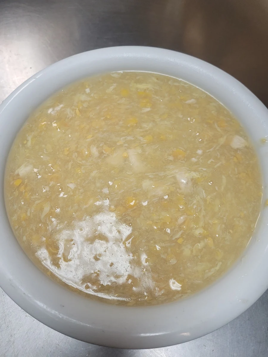 Chicken Sweet Corn Soup, Mei Wei Chinese Cuisine