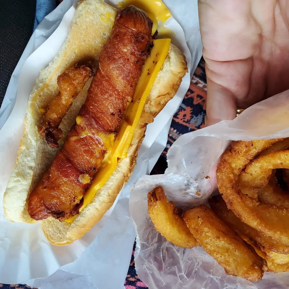Bacon and Onion Rings
