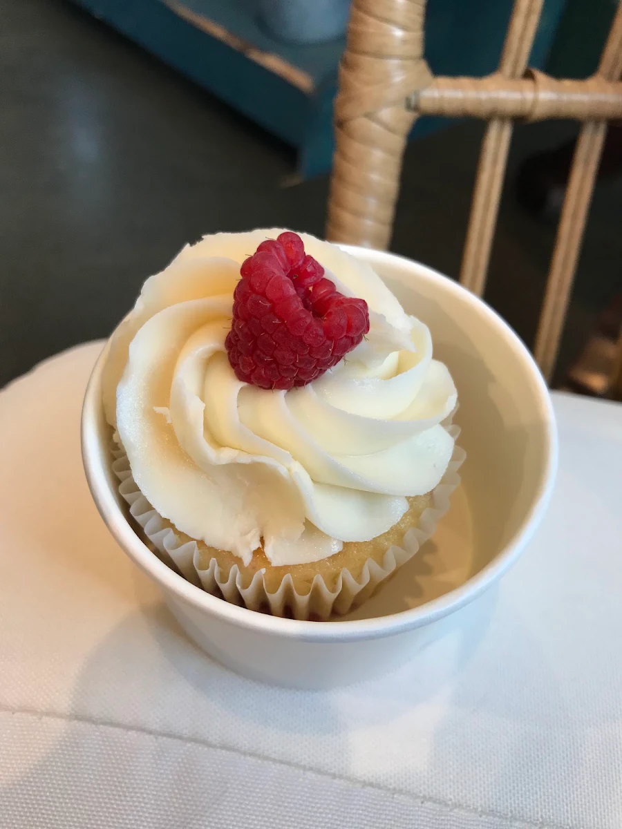 Raspberry White Chocolate Cupcake