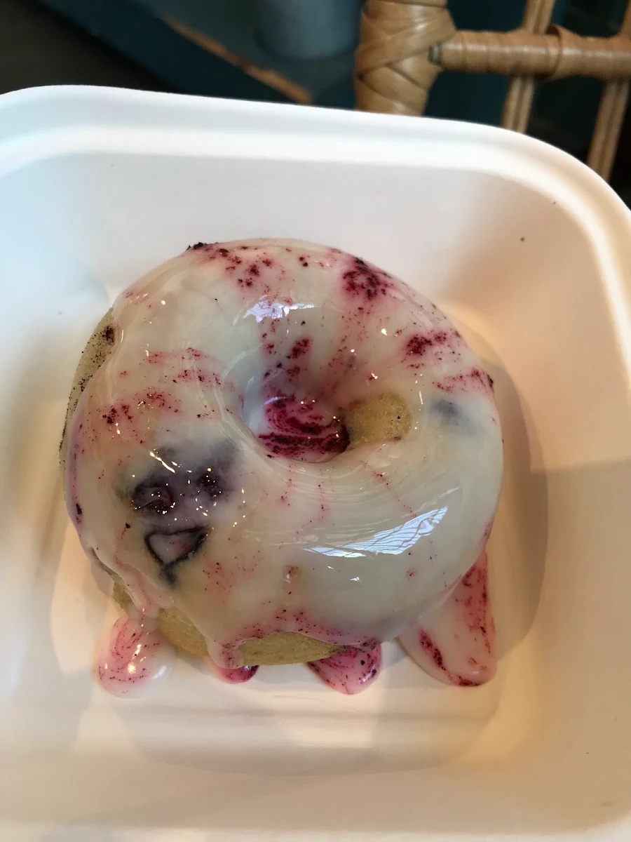 Vegan Blueberry Donut