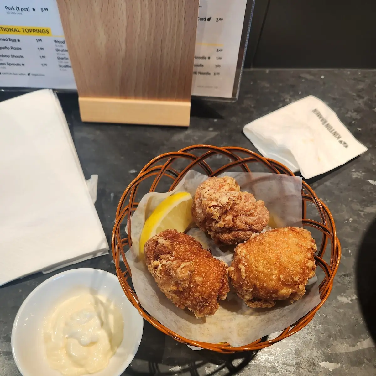 Chicken Karaage, KINTON RAMEN WINDSOR