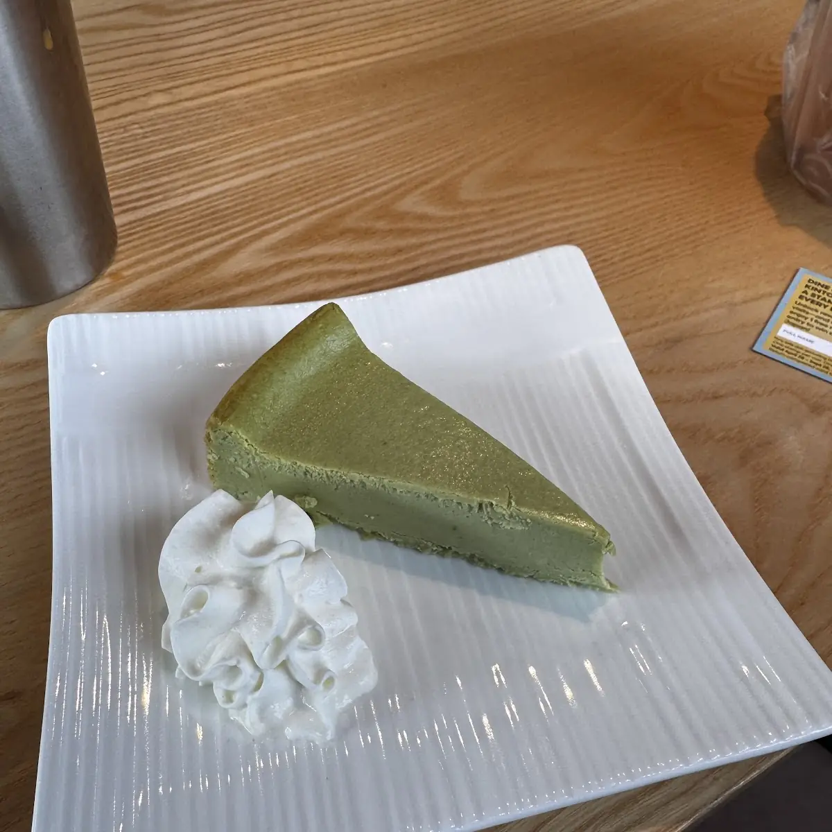 Matcha Cheese Cake, KINTON RAMEN WINDSOR