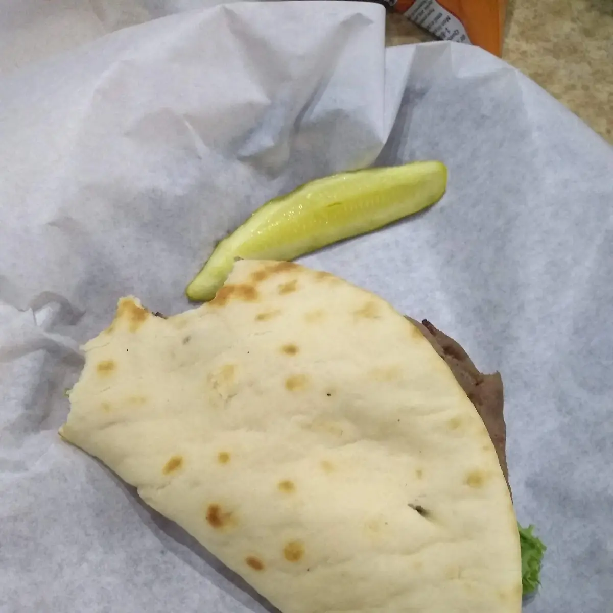 Gyro Sandwich with Chips