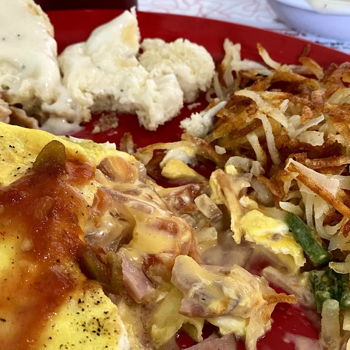 Denver Omelette with Hash Browns