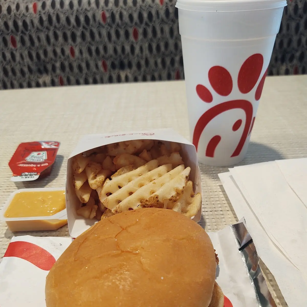 Chicken Sandwich & Waffle Fries