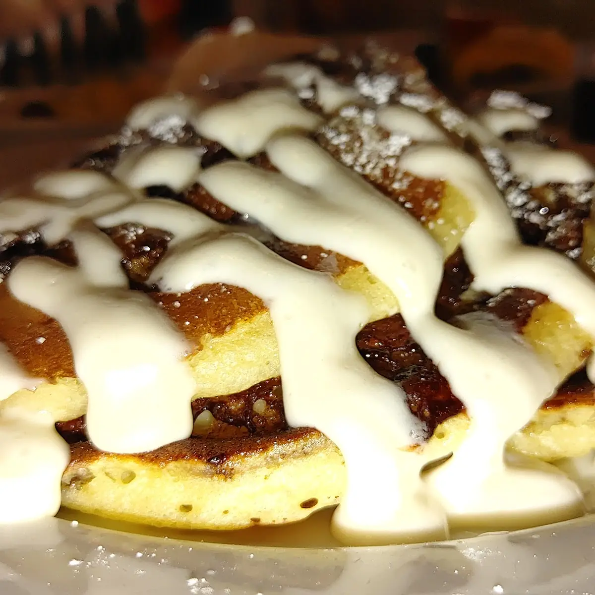Cinnamon Roll Pancakes