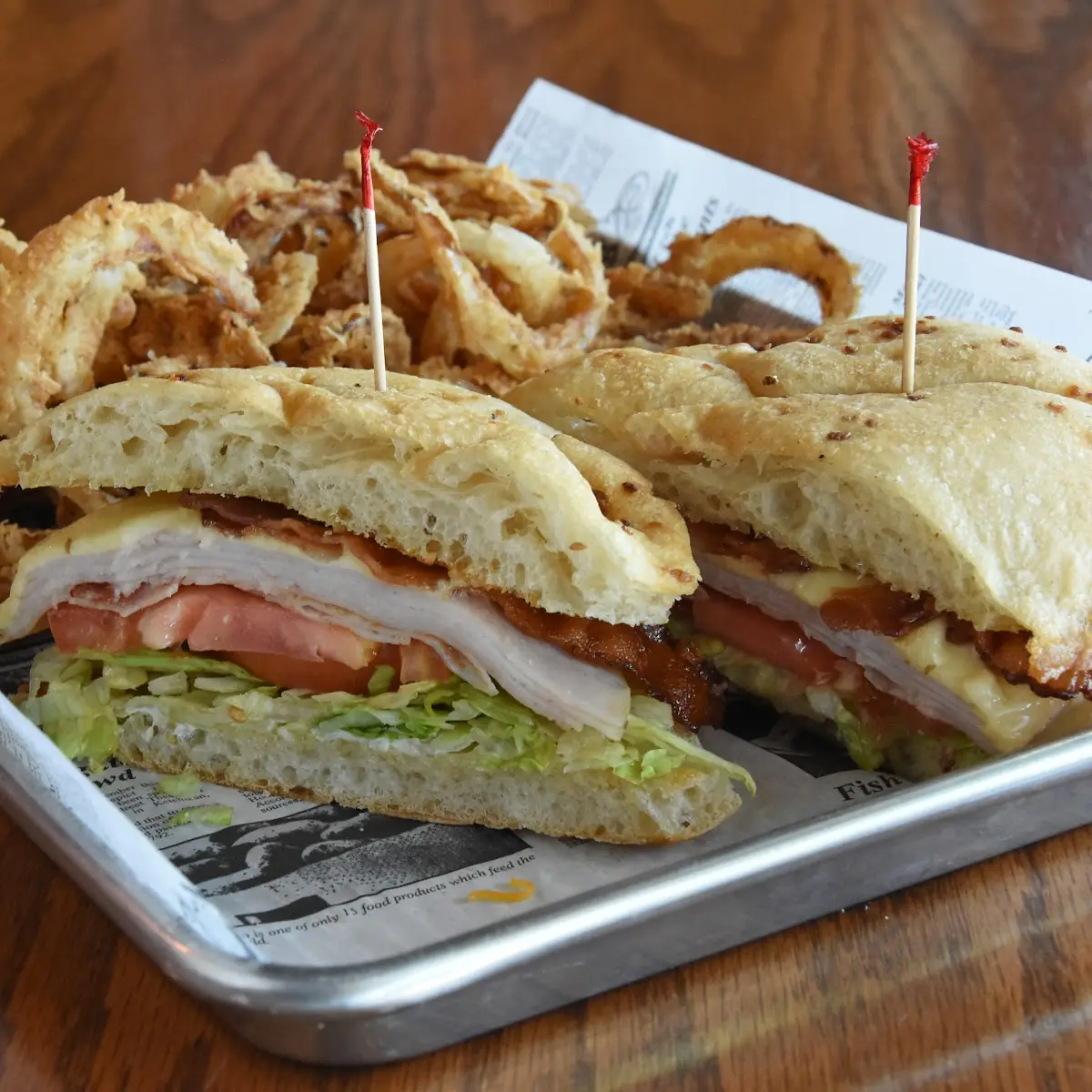 Focaccia Turkey Club