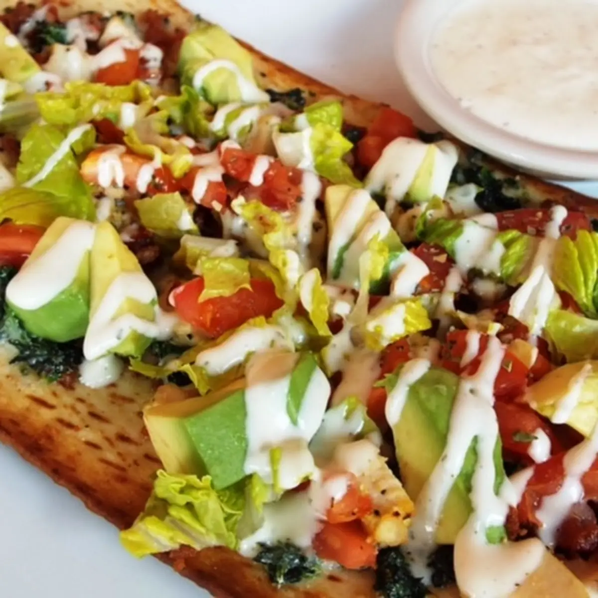 Chicken Avocado Club Flatbread