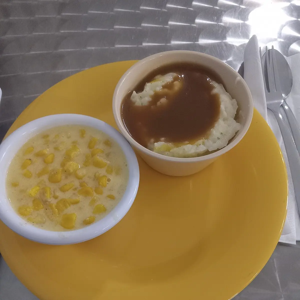 Mashed Potatoes and Gravy Corn