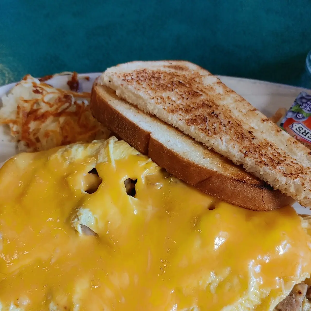 Sausage and Cheese Omelette