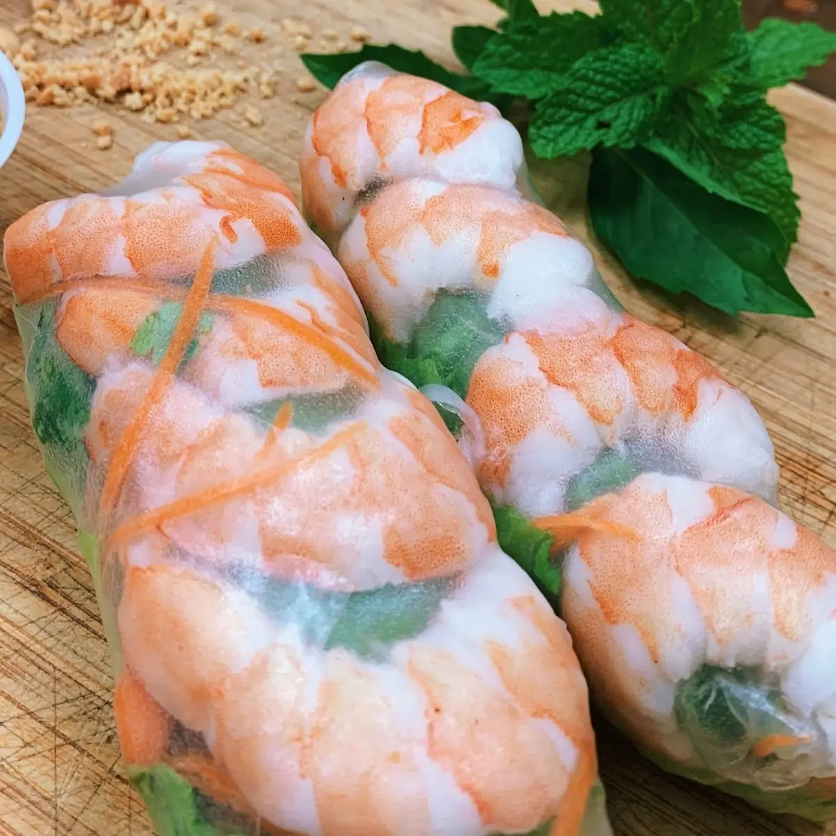 Fresh Shrimp Spring Rolls