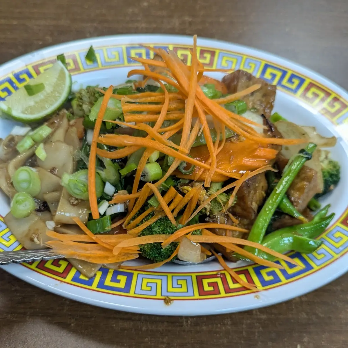 Pad See Ewe with Tofu and Vegetables