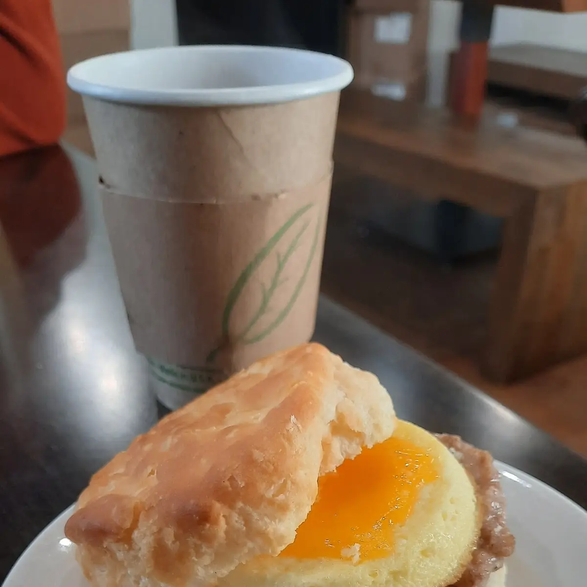 Sausage and Egg Biscuit
