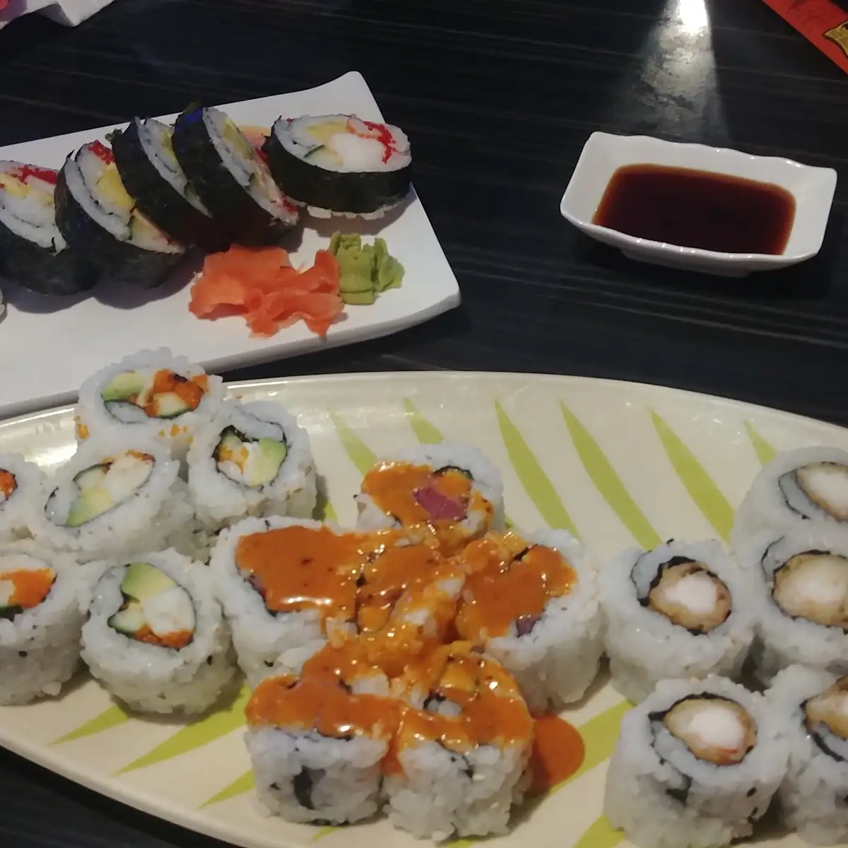 Shrimp Tempura Roll Spicy Tuna Roll