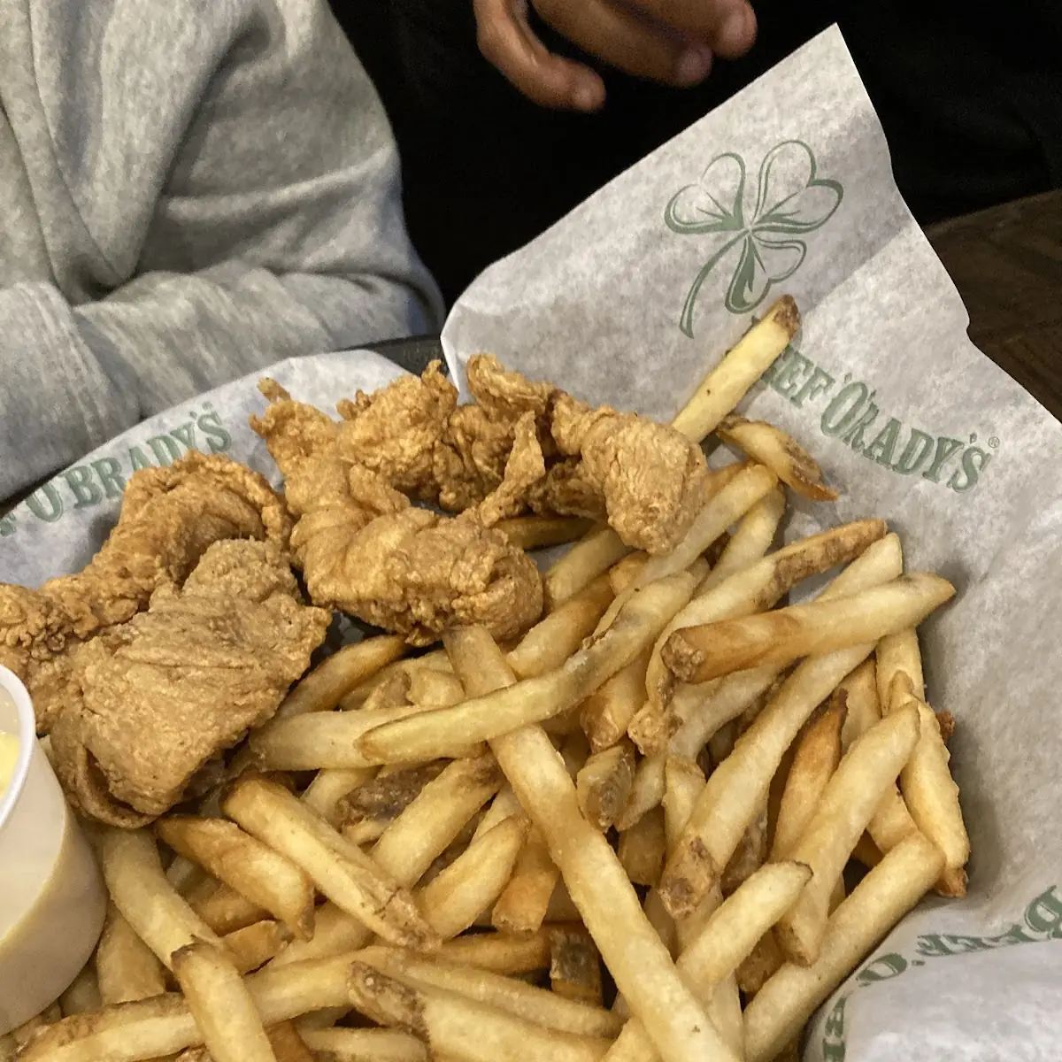 Lemon Pepper Wings with Fries