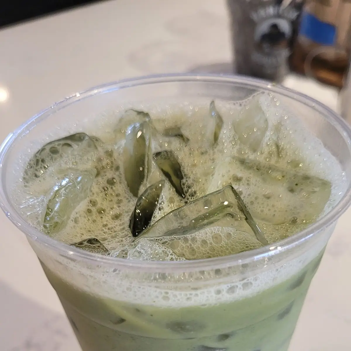 Iced Matcha Latte with Oat Milk Large Size