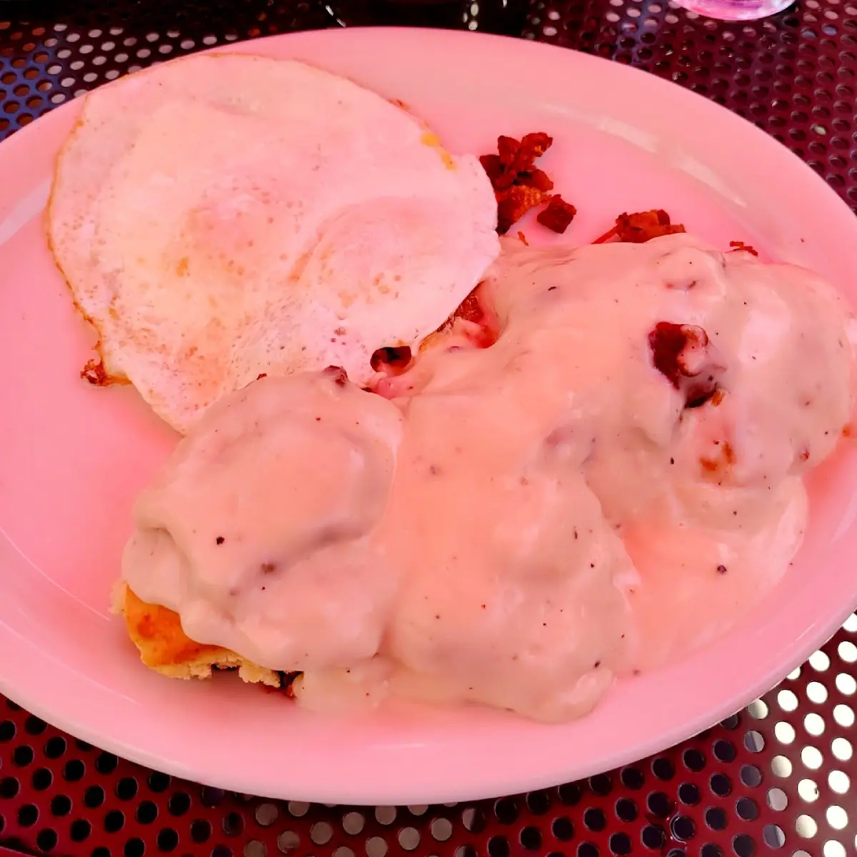 Grilled Biscuits & Gravy