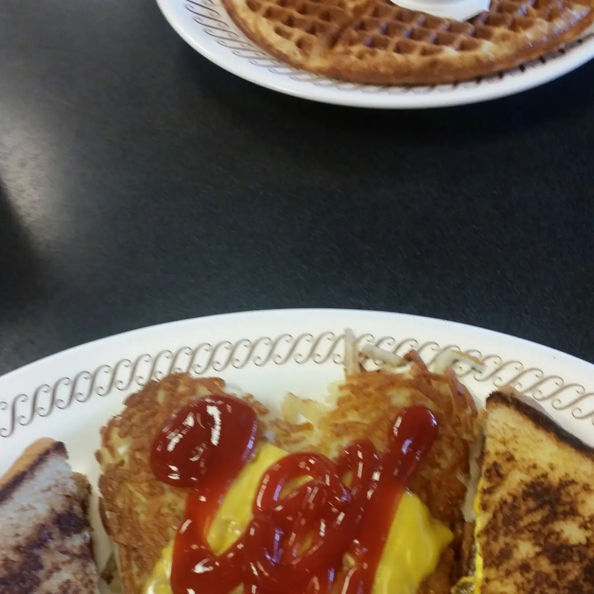 Texas Bacon Patty Melt with Hashbrowns