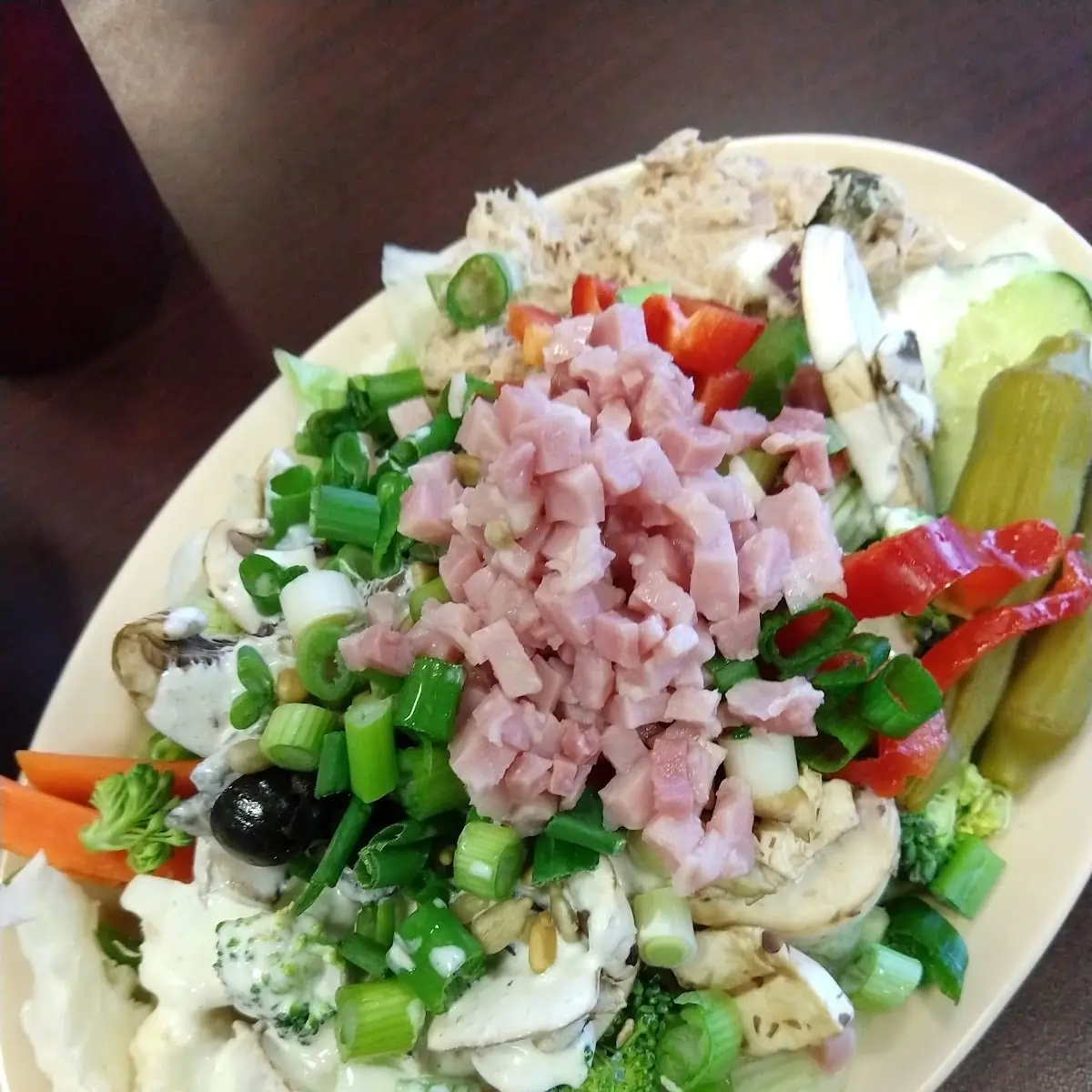 Low Carb Salad Making