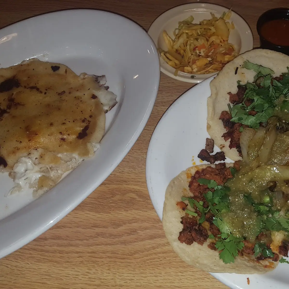 Tacos and Papusa