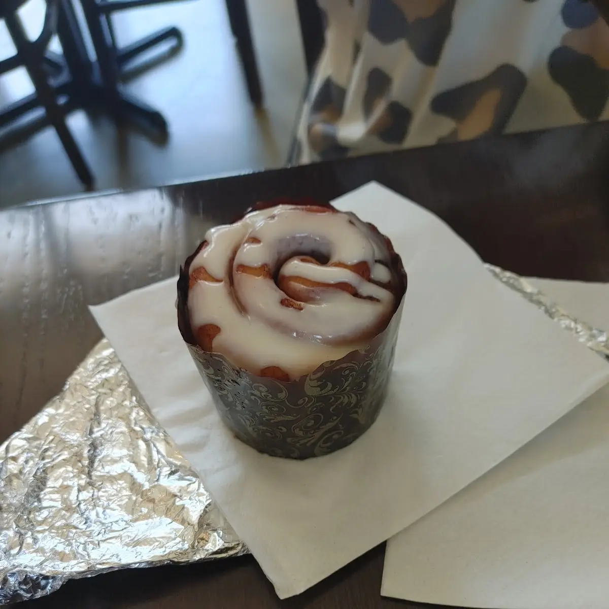 Vanilla Caramel Cinnamon Roll