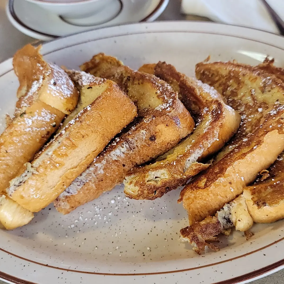 Cinnamon Roll French Toast and Ham