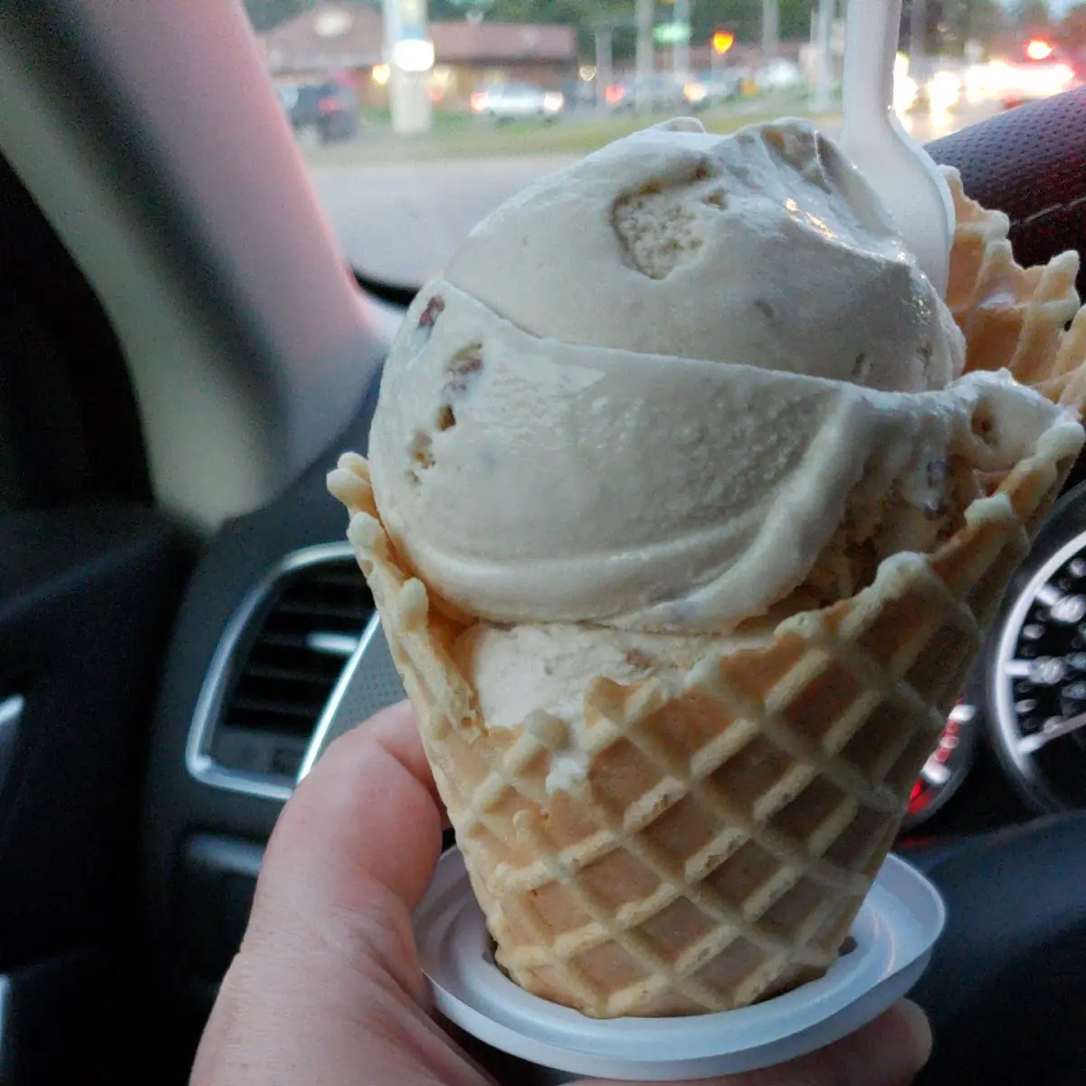 Butter Pecan Waffle Cone