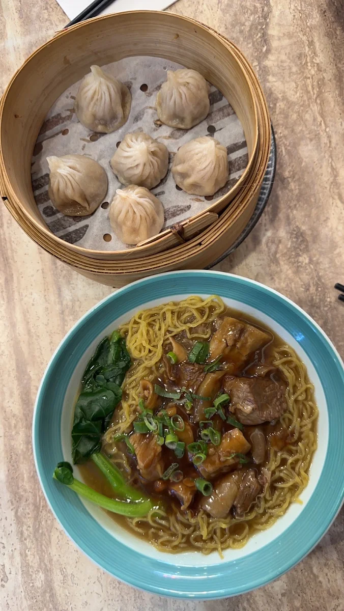 Beef Brisket Noodle Soup In, Fortune Dumpling