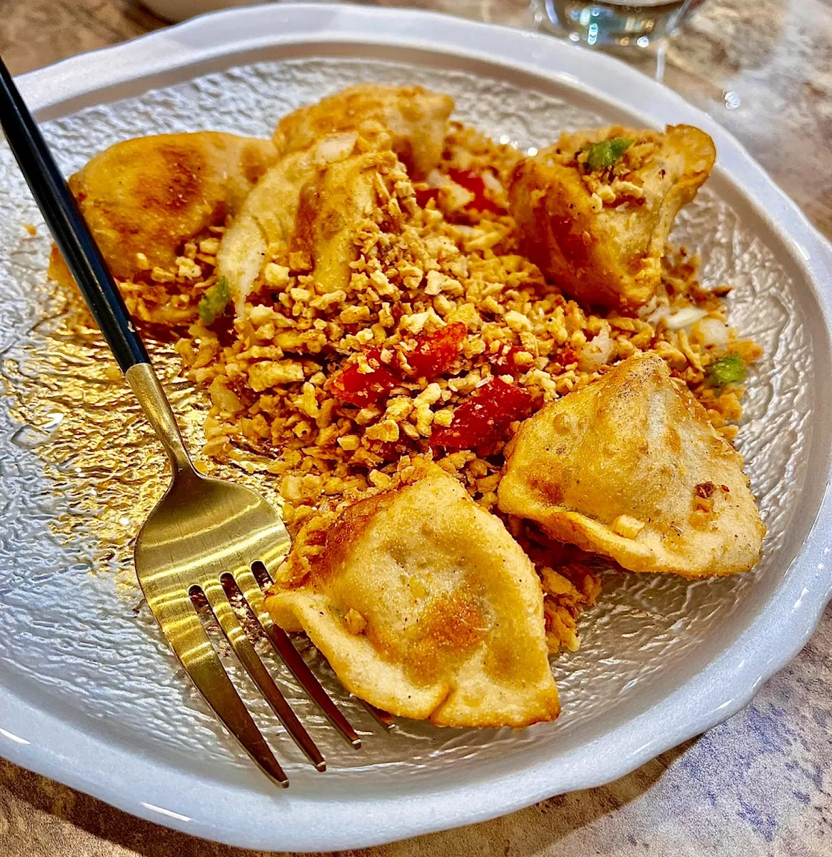 Pepper Chicken Dumplings, Fortune Dumpling