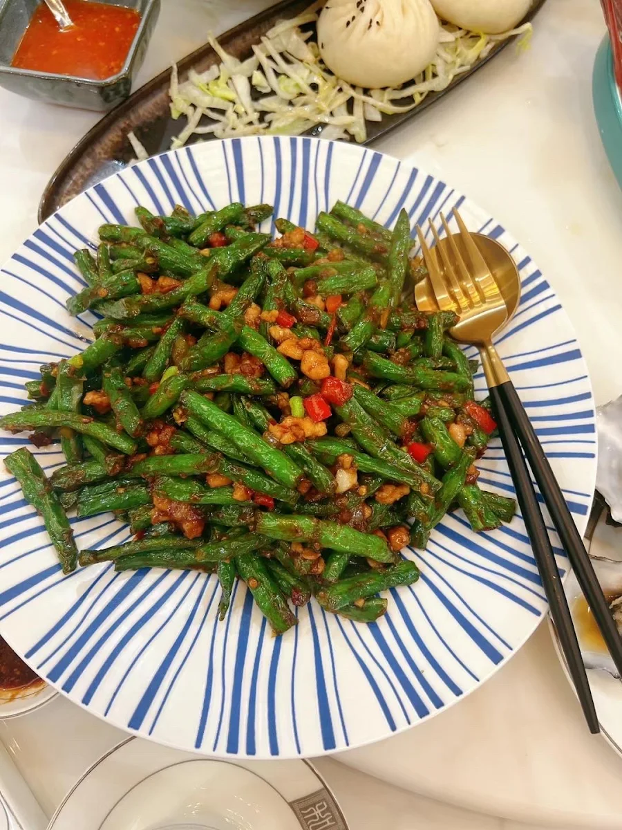 Stir-Fried Green Beans, Fortune Dumpling